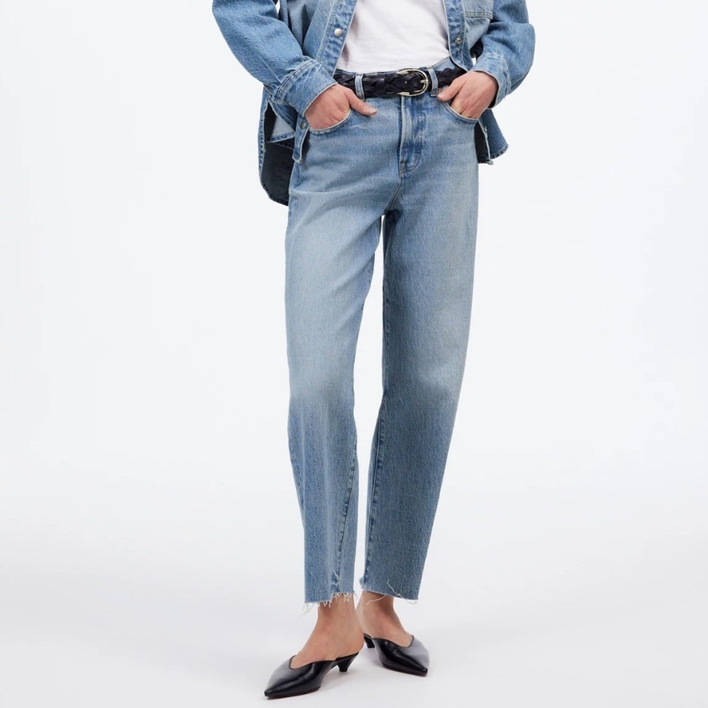 Madewell hallstead wash The Perfect Vintage Wide-Leg Crop Jean